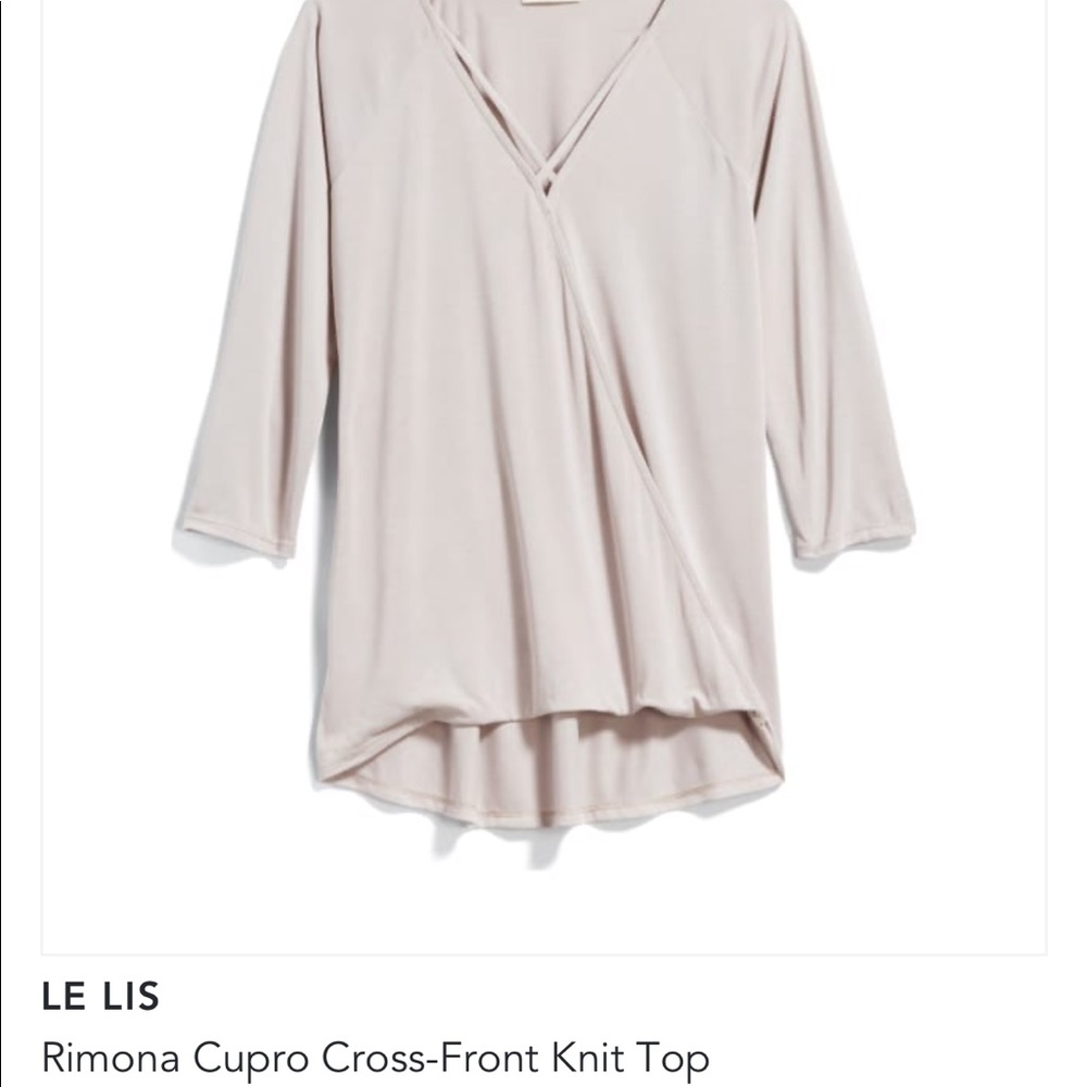Le Lis- white Cross Front Knot Top